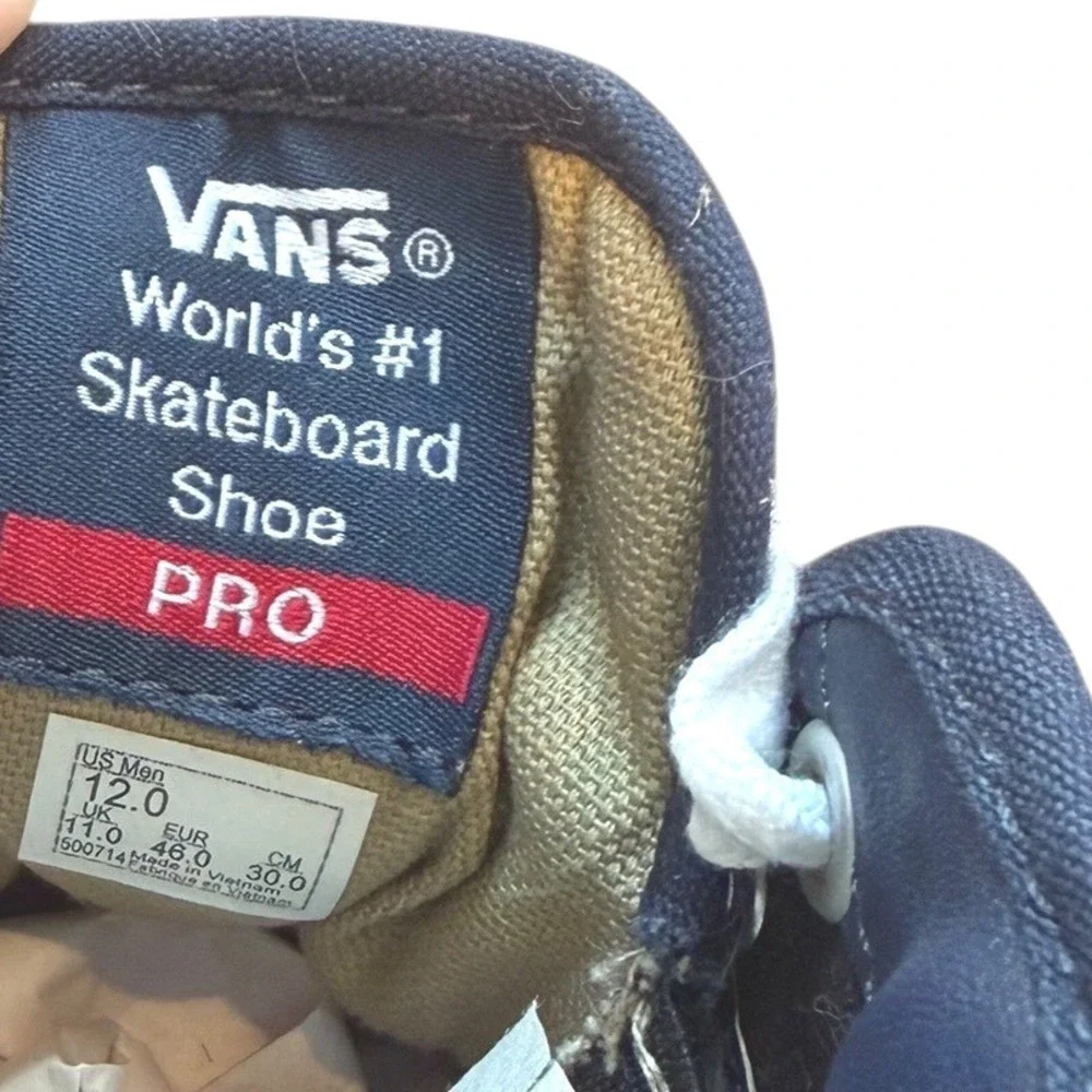 Vans Chima Pro 2 Navy Blue Gum White Skate Sneakers Shoes Men Size 12 New no Box